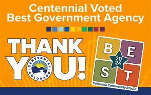 Centennial Voted Best Government Agency Thank You!