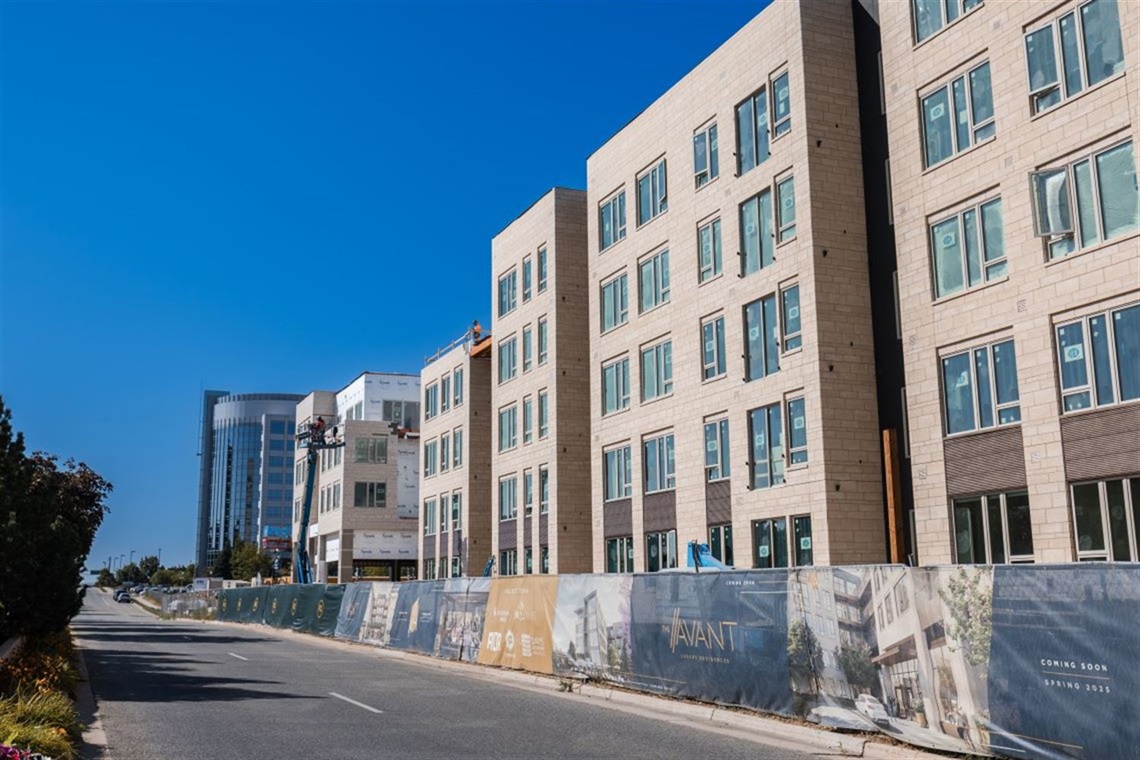 New apartment building construction