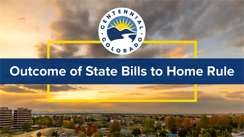 Outcome of State Bills Impact to Home Rule